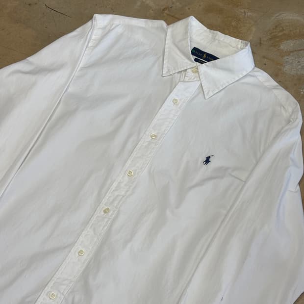 L 폴로랄프로렌 슬림핏 화이트 셔츠