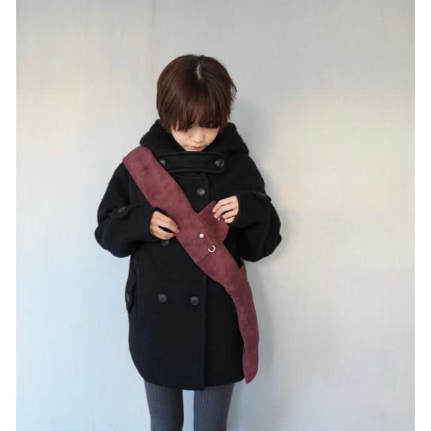 인앤양인하모니 Flap pocket bag (Wine) 