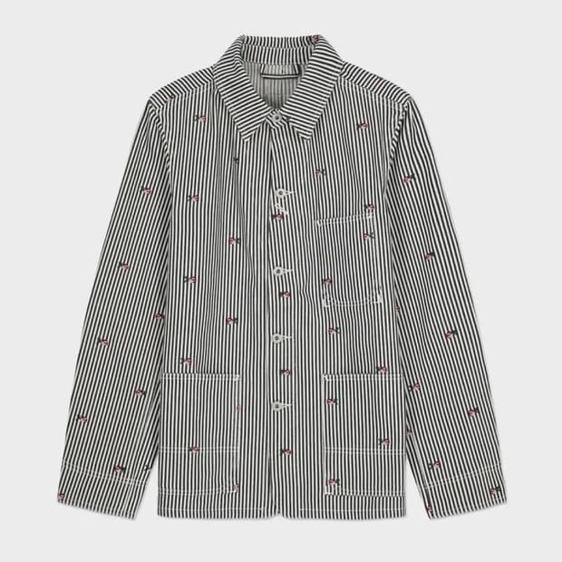 겐조(kenzo) 히코리 커버올 (스트라이프 워크자켓)