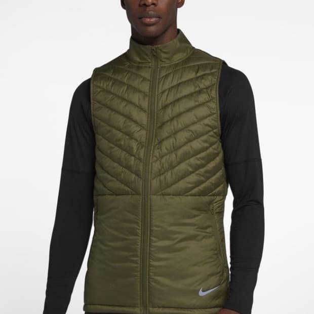 나이키 에어로레이어 러닝 올리브 경량 조끼