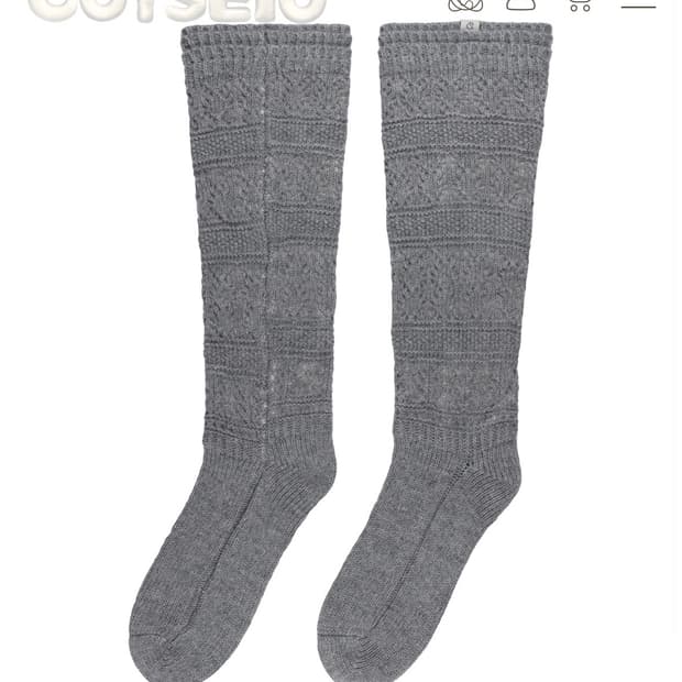 코이세이오 MORI KNEE SOCKS CHARCOAL