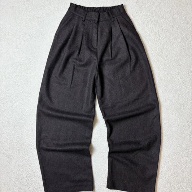 포저 POSZER 울 헤링본 투턱 와이드 팬츠 PN6418