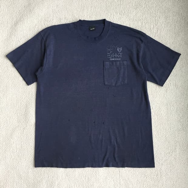 90’s 프룻오브더룸 포켓티 네이비