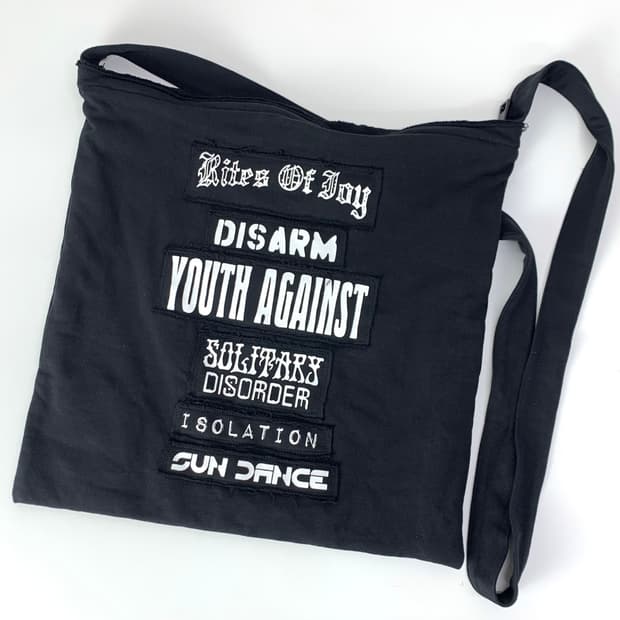 라프시몬스 21ss 패치워크 크로스백