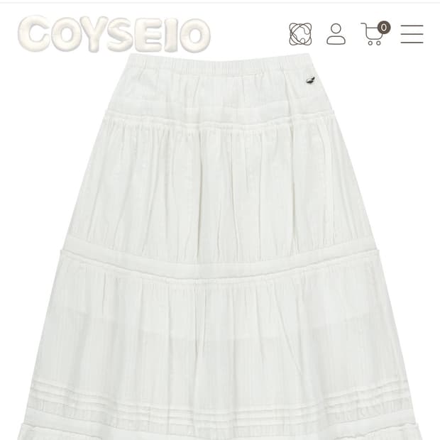 코이세이오 셔링 미디스커트 SHIRRING MIDI SKIRT 