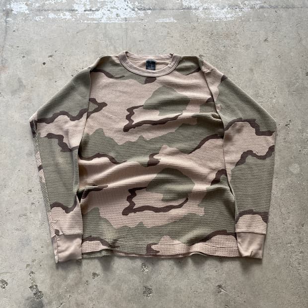 90s Desert Camo Thermal Long Sleeve 