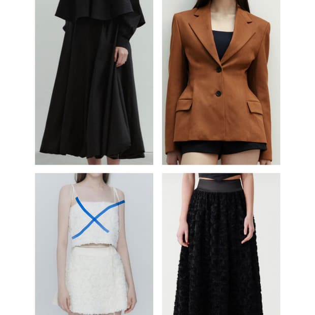 더티스 자켓1/스커트3 총4개일괄 판매해요