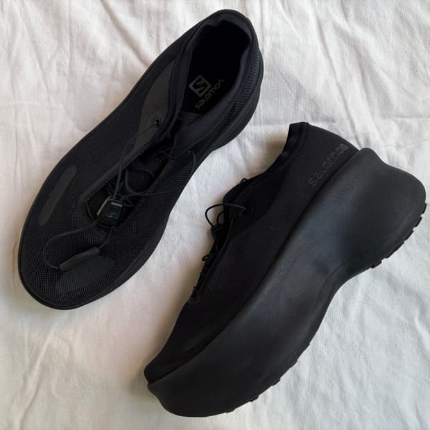 (W) 살로몬 x 꼼데가르송 센스필 플랫폼 블랙 SALOMON x CDG