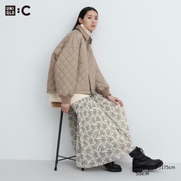 유니클로 PUFFTECH블루종 경량패딩