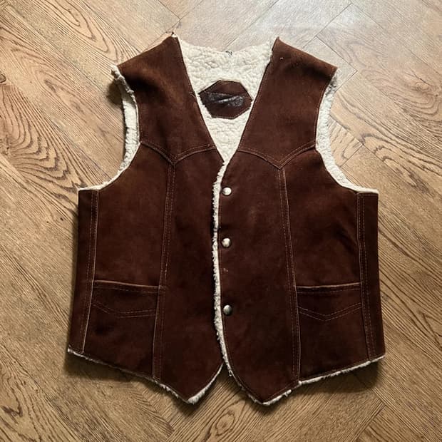 [S]90's USA 빈티지 스웨이드 웨스턴 베스트