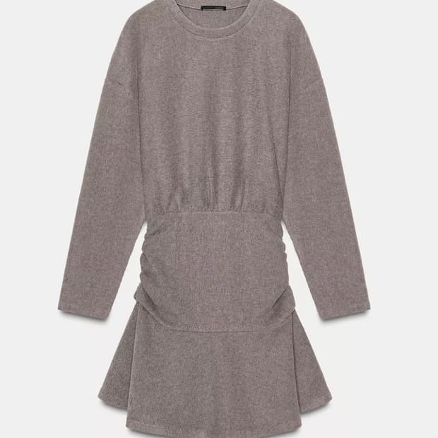 소프트 드레이핑 벨티드 드레스 코이세이오