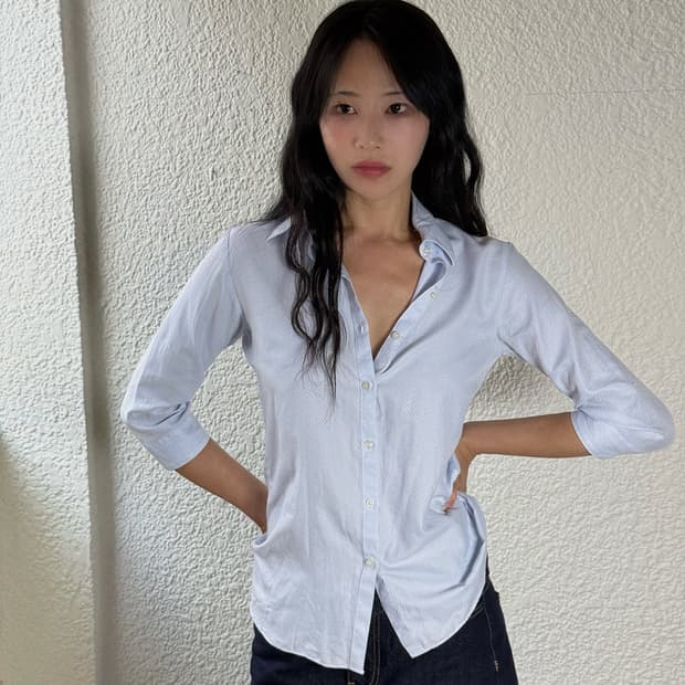 일본 빈티지 체커보드 셔츠