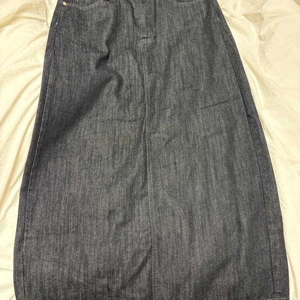 Ordinary Holiday 흑청 데님 롱스커트