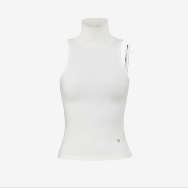 B.tiny ribbon knit white