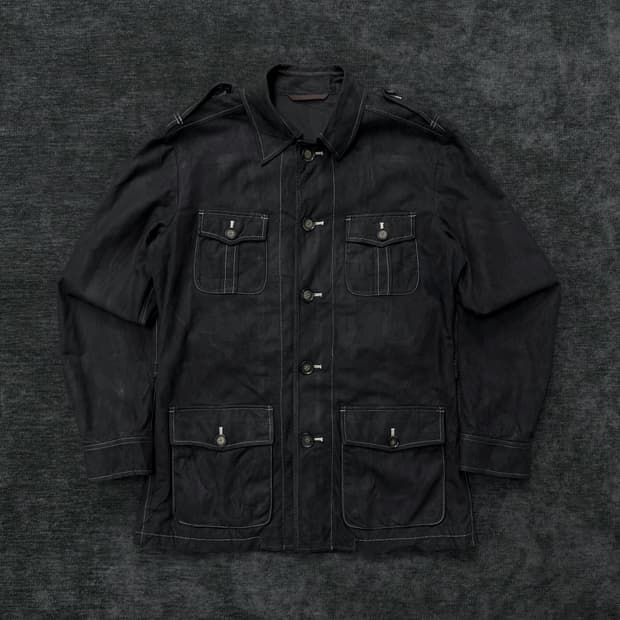 m.f editorial faux suede jacket