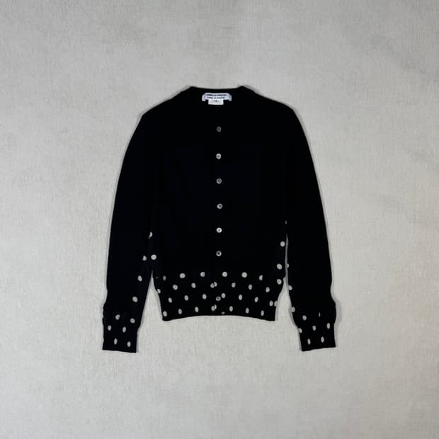 Dot Black Cardigan