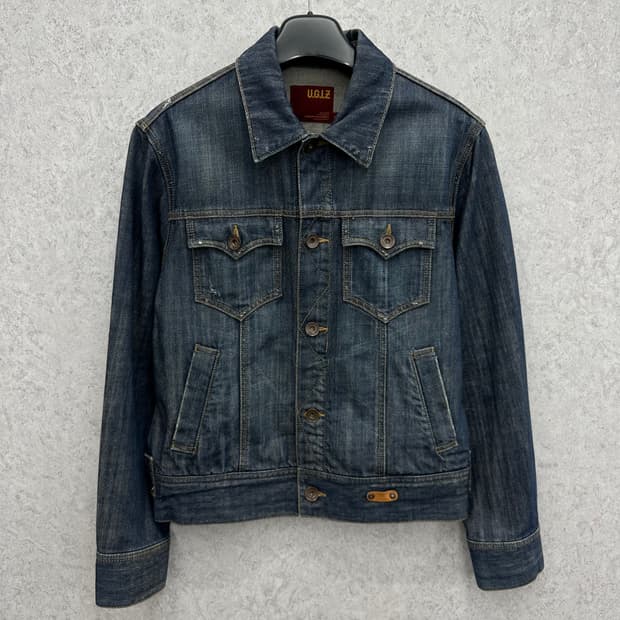 100 UGIZ y2k 남자 데님 청자켓