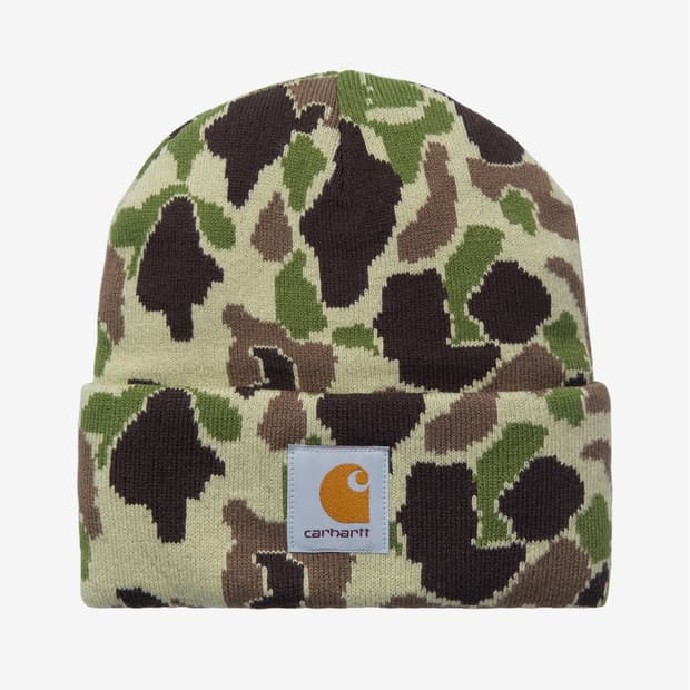 칼하트 비니 카모 덕 자카드, 그린