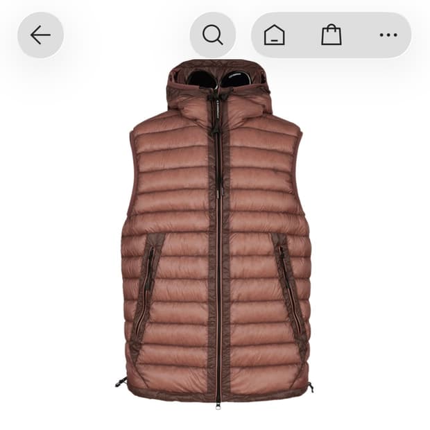 CP 컴퍼니 DD Shell 고글 다운 베스트(시더 우드 핑크)