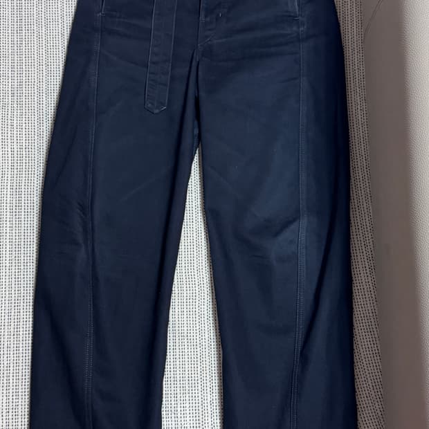 [S]르메르 벨티드 트위스티드 팬츠 블랙