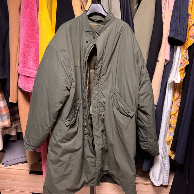 야상 오리털 롱파카 m65 