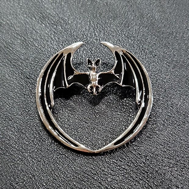 Batar 브로치 남자 여자 엔틱 빈티지 명품 고딕 다크 박쥐