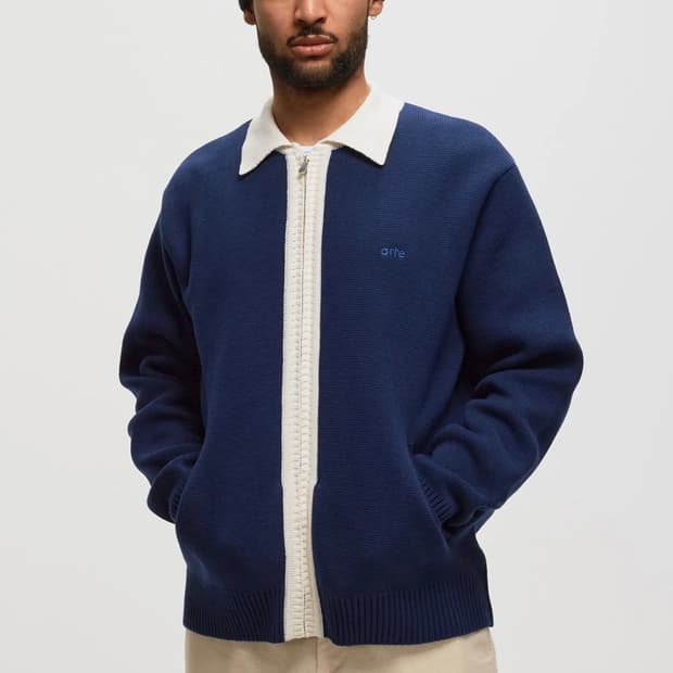 아르테 앤트워프 Keler Contrast Cardigan 네이비