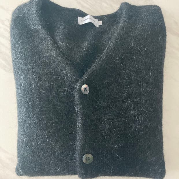 스테디에브리웨어 키드 모헤어 가디건 블랙 3