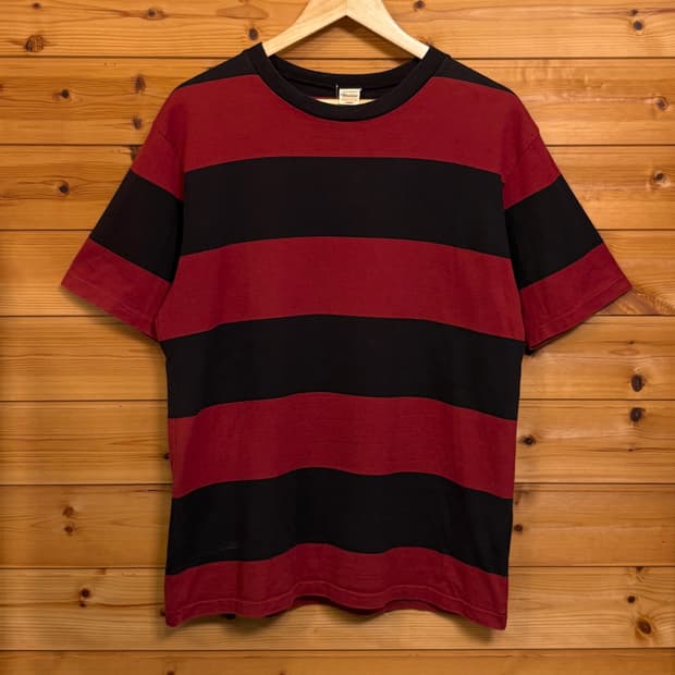 [L] Warehouse stripe pattern T-shirt