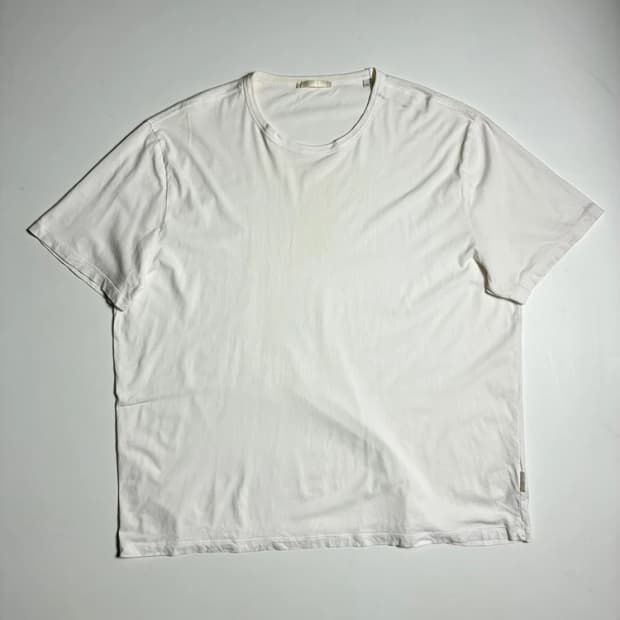 아워레가시 베이직 화이트 코튼 반팔 티셔츠 R3167