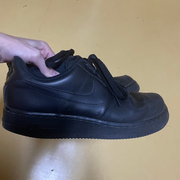 나이키 에어포스1 트리플 블랙 올검포스 280