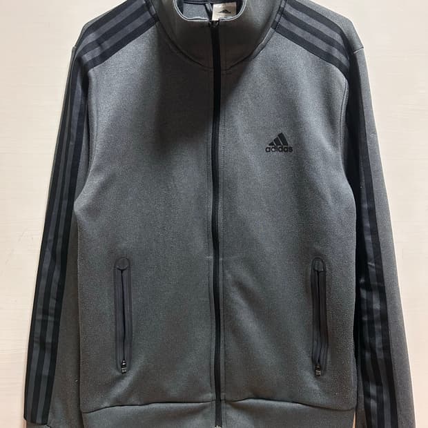 아디다스 그레이 삼선 져지 105