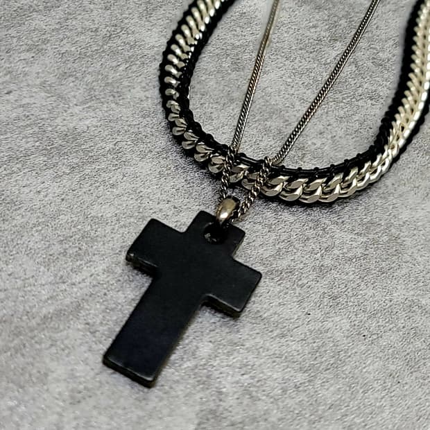 cross necklace set