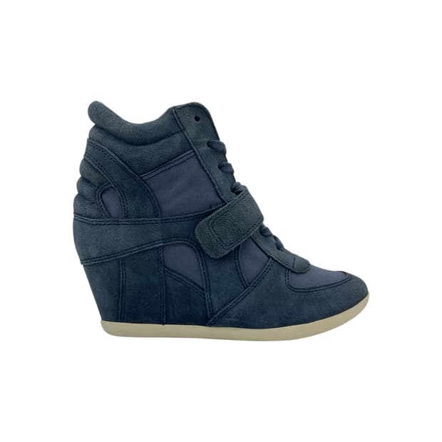 230 W 아쉬 보위 웨지힐 스니커즈 네이비