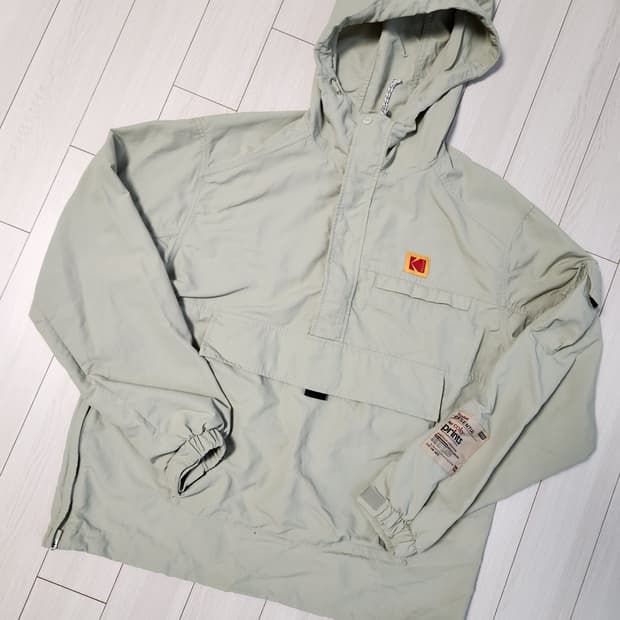 코닥 에센셜 후드 아노락 자켓 민트그린 사이즈s(오버핏) 치수 사이즈 참