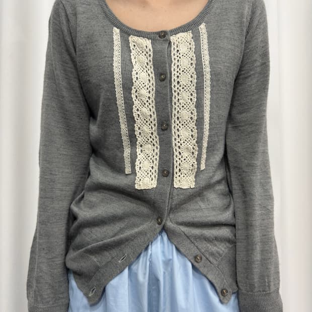 cinema club lace cardigan