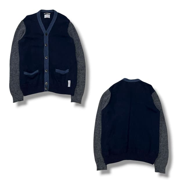 리플레이 배색 울니트가디건 s08589