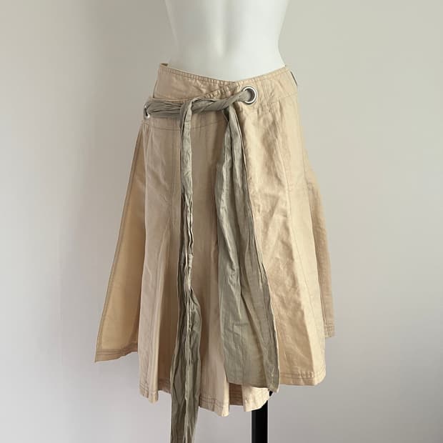 vintage eyelet wrap mermaid skirt