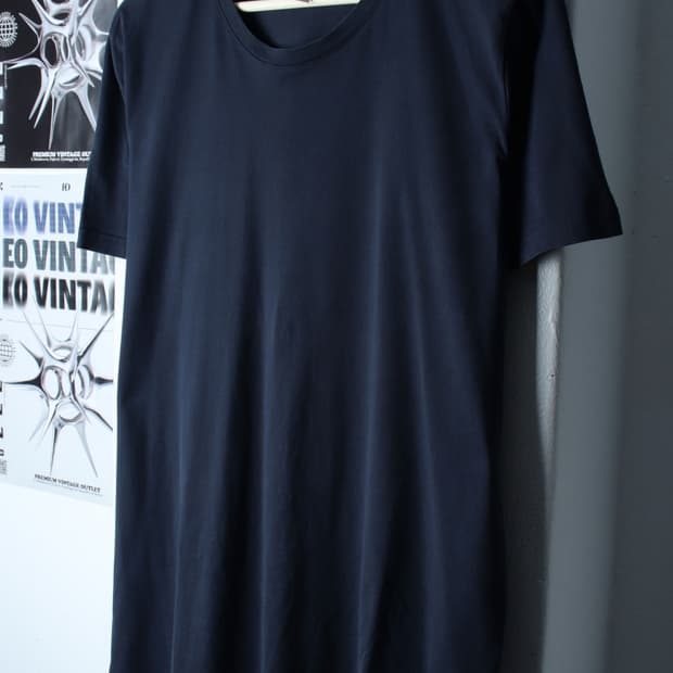 (2XL) 에이치앤엠 반팔 티셔츠 네이비 무지 기본-H31698