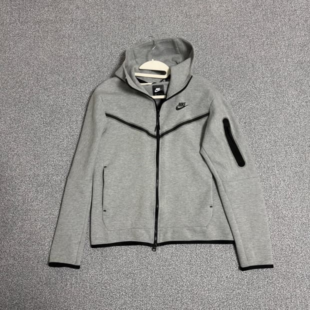 나이키 테크팩 후드집업 그레이 M
