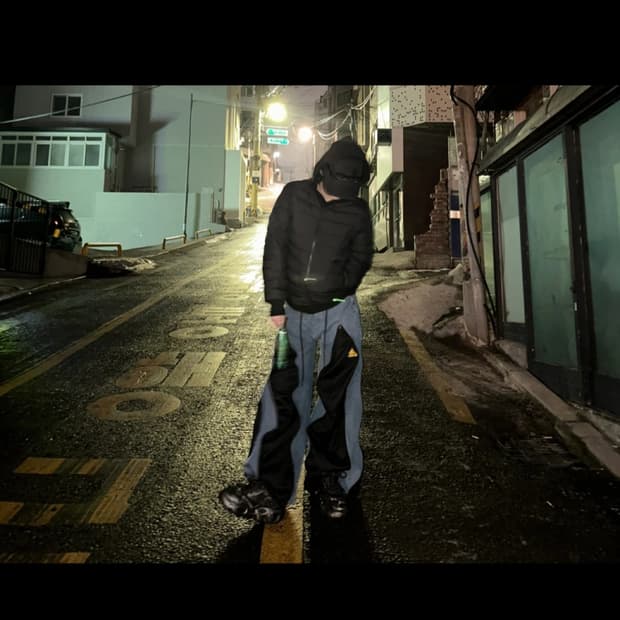 아디다스 리바이스 리메이크 지퍼 혼합 트레이닝 데님 팬츠