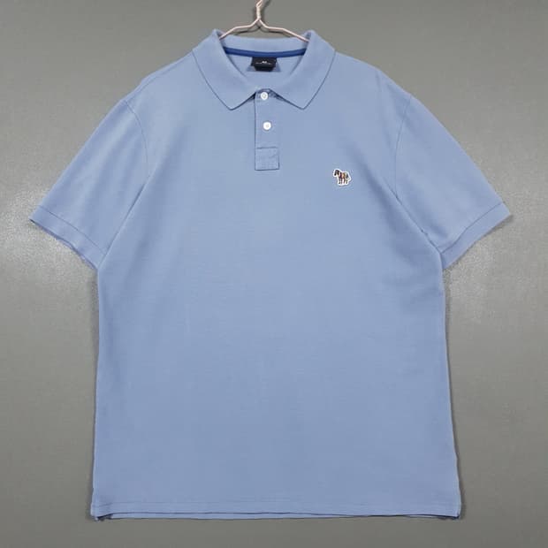 L) 폴스미스 신형 23ss 피케 지브라 폴로 셔츠 반팔 카라티 스카이