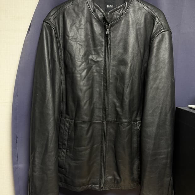 빈티지 휴고 보스 양가죽 자켓 (L~XL)