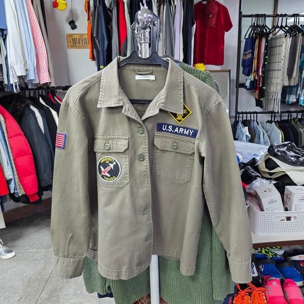 U.S.ARMY 패치 밀리터리 셔츠 (1413)