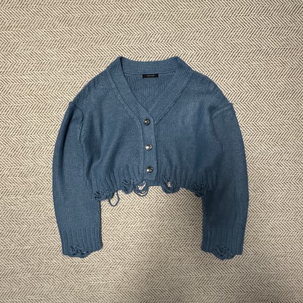 JEANASIS woman crop knit cardigan