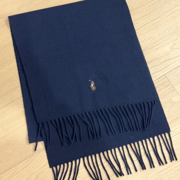 폴로 네이비 머플러