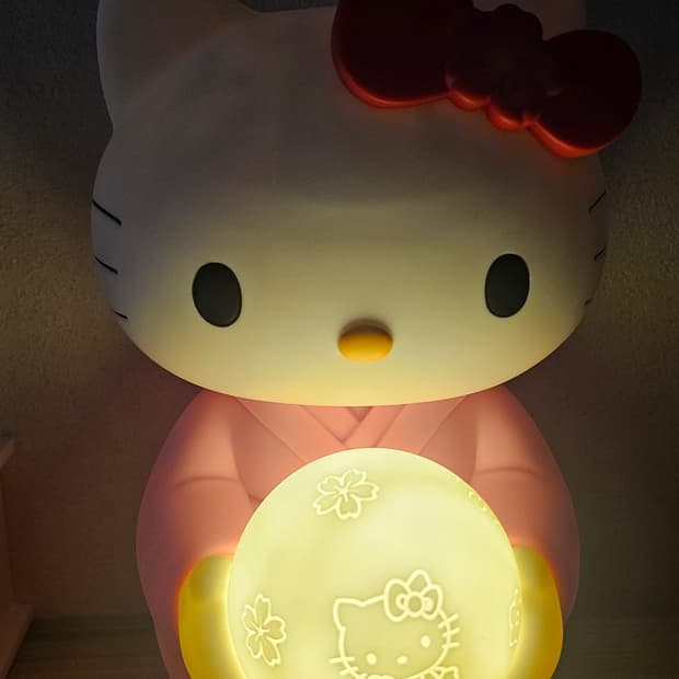 키티 저금통 구슬 무드등(박스포장)