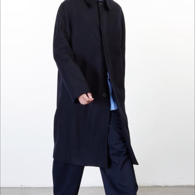 스튜디오 니콜슨 몬디알 발마칸 코트 다크네이비 XL