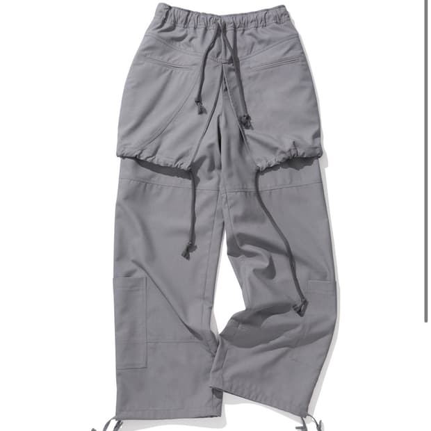 오들리워크샵 Layered Trousers Ashen
