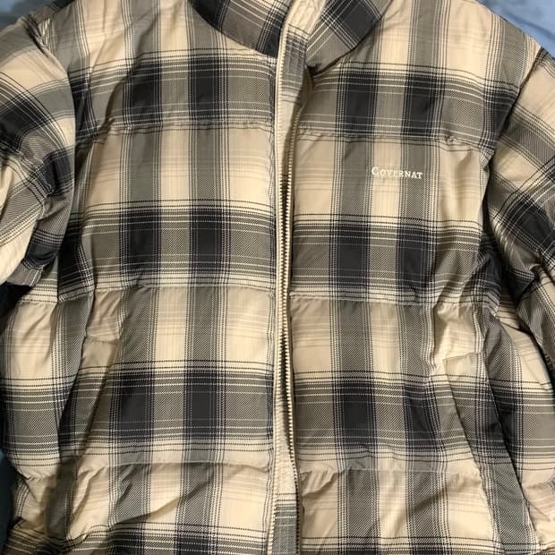 (추영우착용) 25fw 숏 푸퍼 체크 패딩